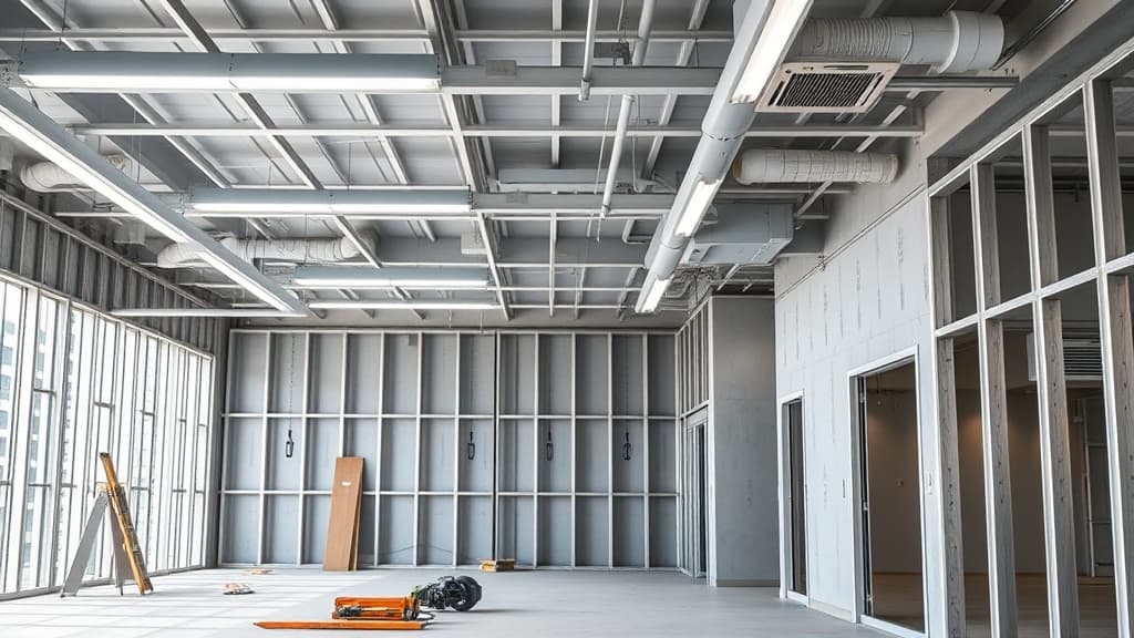 Commercial interior build-out framing by Homeland