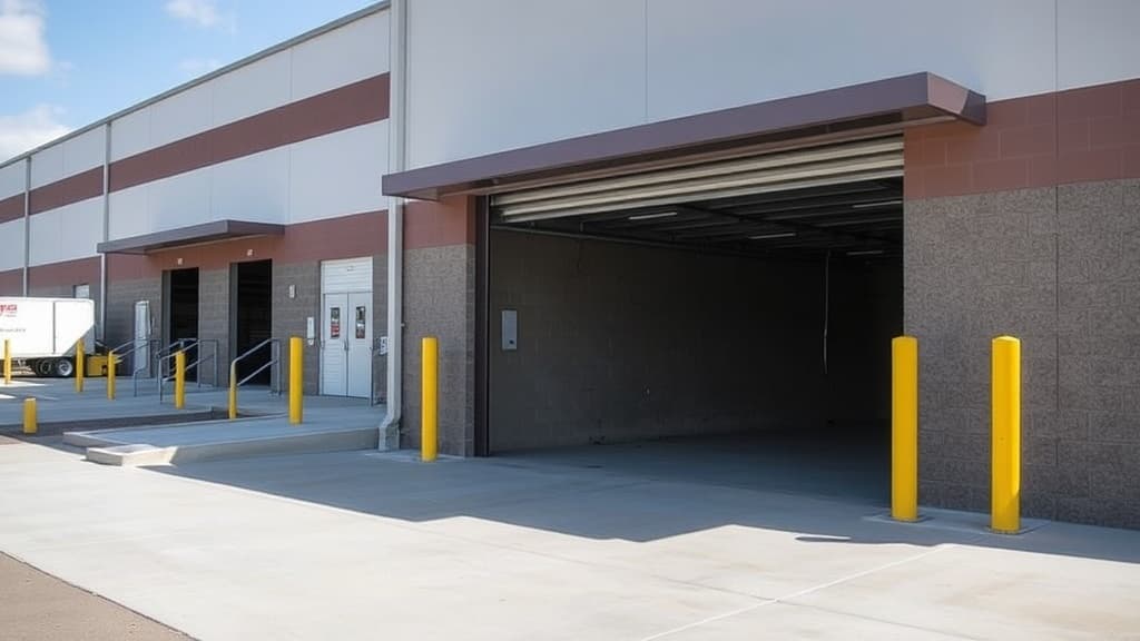 Loading dock concrete pad repair