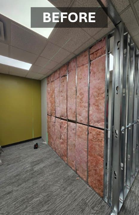 Office corridor before renovation