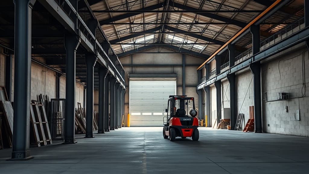 Industrial warehouse interior renovation