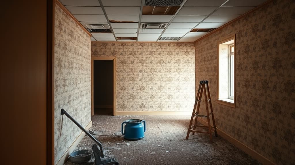 Old tenant space being prepared for renovation