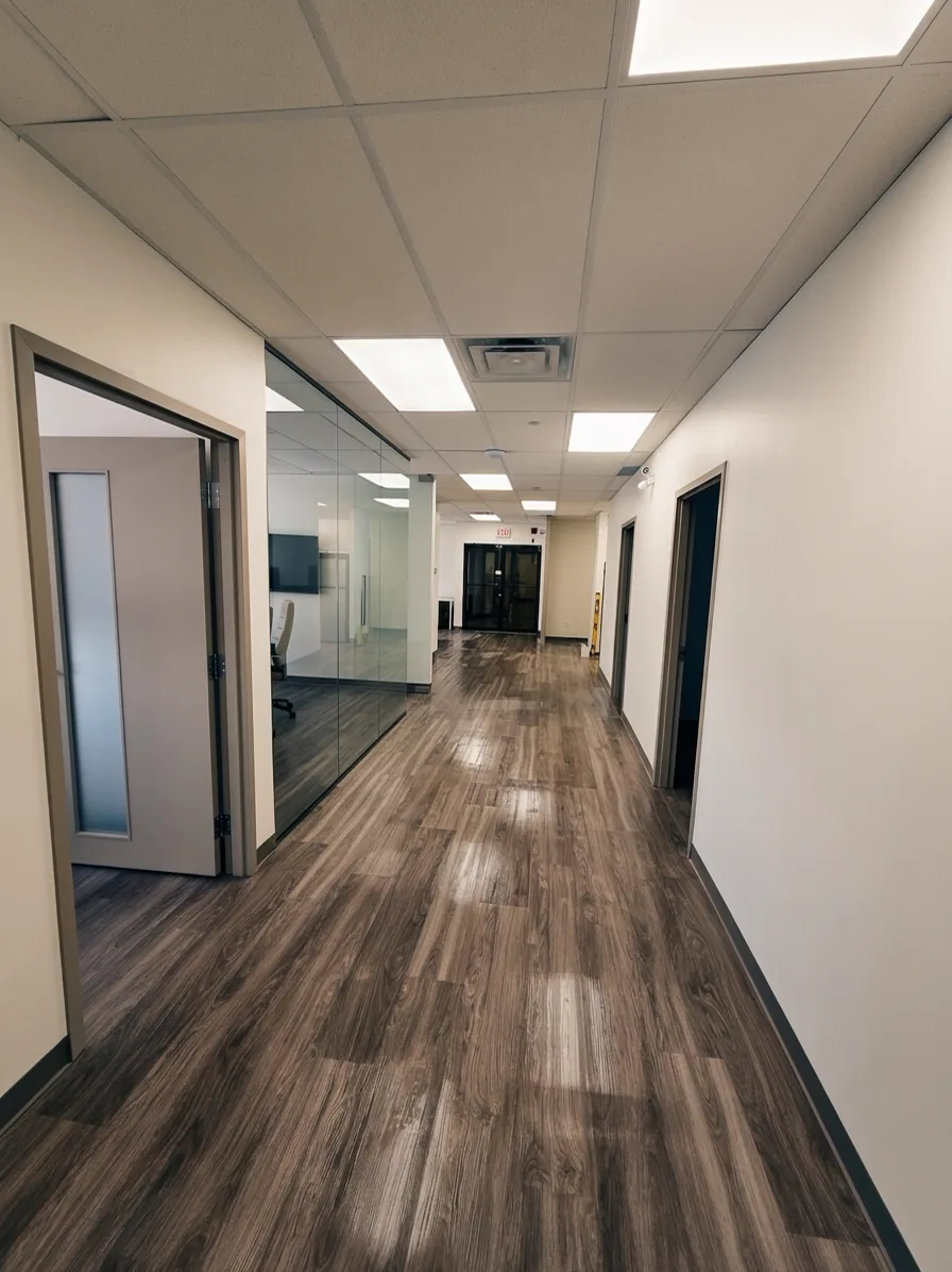 Finished commercial corridor built by Homeland